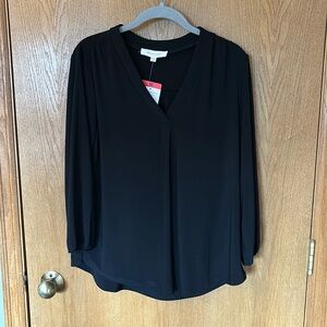 NWT Two by Vince Camuto Black Blouse